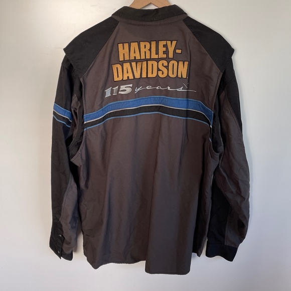 Harley Davidson Men's 115th Anniversary Performance Vented Long Sleeve Shirt 3XL - Picture 6 of 8